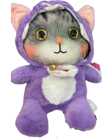 Peluche de Gato Colores Surtidos x 3 Unds. Medida: 30 cm aprox.