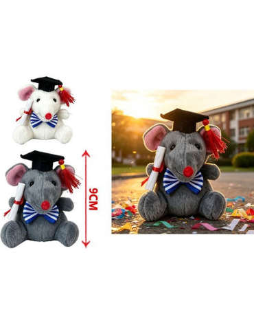 Peluche de Graduación Colores Surtidos x 12 Unds. Medida: 9 cm aprox.
