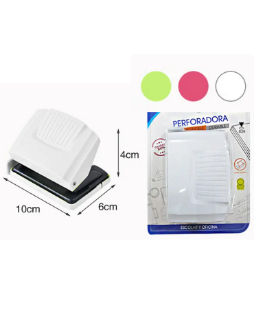 Perforadora x 6 Unds.Medida:10 x 6 x 4  cm aprox
