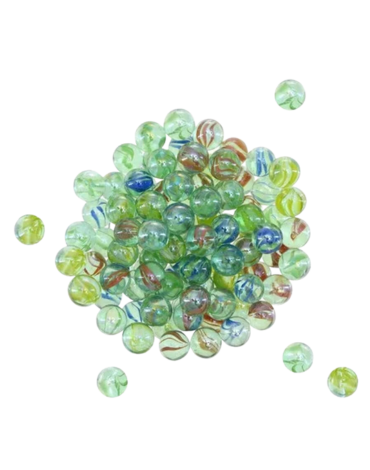 12 Set Canicas Transparentes (1 Set Trae 50 PCS)