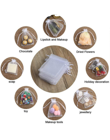 10 Set de Bolsa De Organiza Colores Surtidos .Medida :10 x 13 cm aprox(1 Set Trae: 8 PCS)