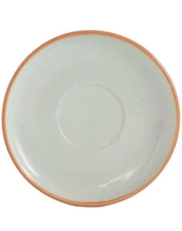 Plato de Cerámica con Borde Color Único x 12 Unds. Medida: 14 cm aprox.