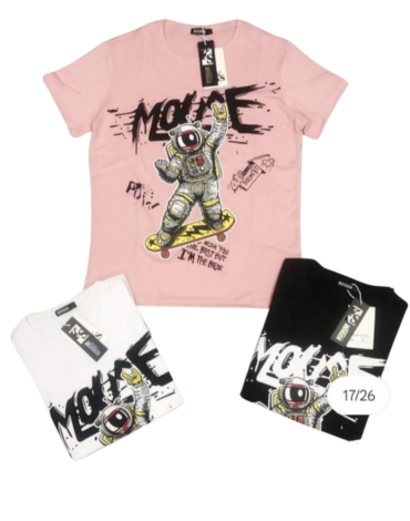 Polera con Diseño de Hombre x 12 Unds. Talla: M a la XXL