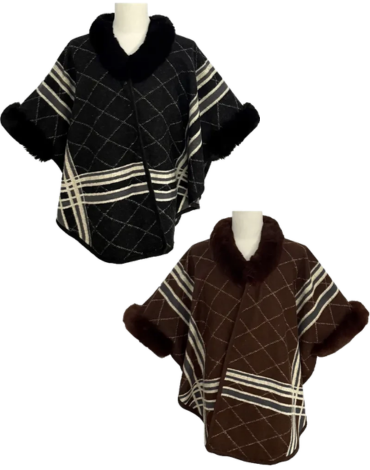 Poncho Abierto Grueso Colores Surtidos x 12 Unds. Medida: 110 x 160 cm aprox.