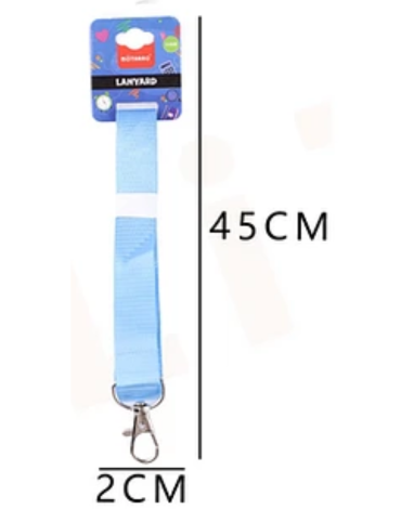Porta Credencial Color Celeste x 24 Unds. Medida: 2 x 45 cm aprox