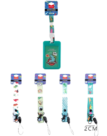 Porta Credencial Animales Modelos Surtidos x 12 Unds. Medida: 2 x 45 cm aprox