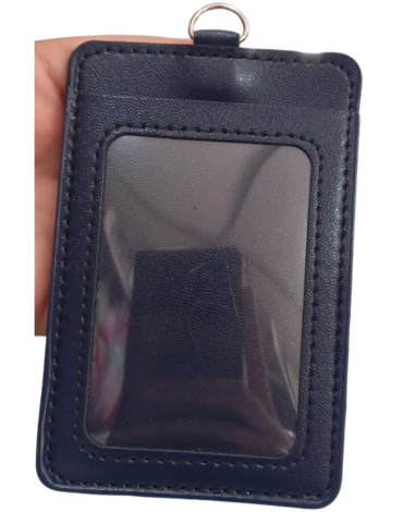 Porta Credencial Vertical de Ecocuero (Elegir Color) x 50 Unds.