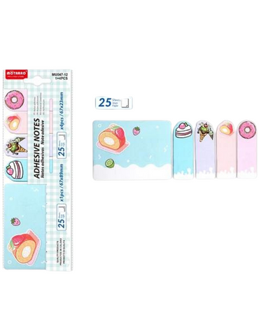 12 Set Notas Adhesivas Sweet (1 Set Trae : 5Pcs)