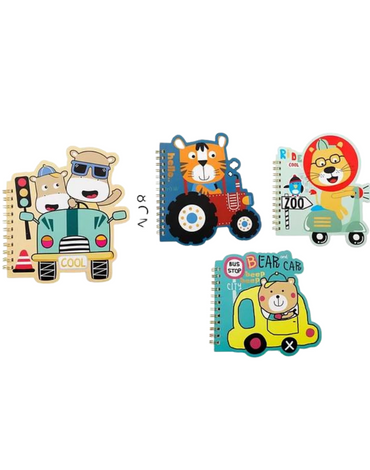 Cuaderno Zoo B6 Modelos Surtidos x 12 Unds. Medidas: 13 x 18cm aprox
