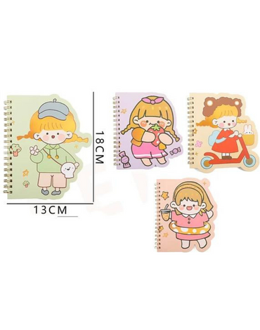 Cuaderno Girls B6 Modelos Surtidos x 12 Unds. Medidas: 13 x 18cm aprox