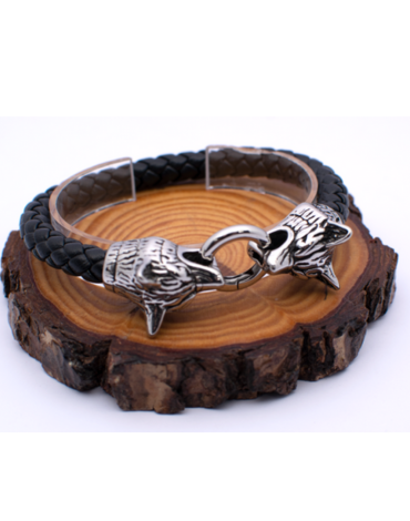 Pulsera Hombre solo Color Negro x 6 Unds.