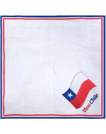 Pañuelo de Cueca Fiesta Patrias x 12 Unds. Medida: 28 x 28 cm aprox.