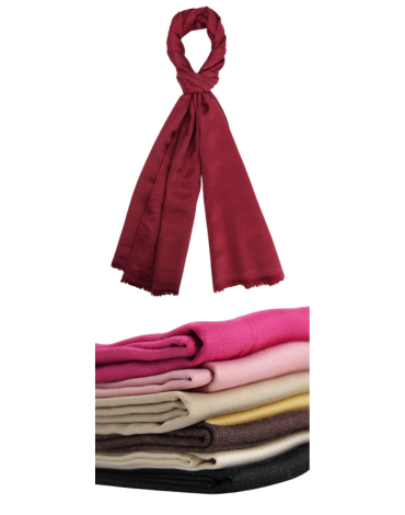 Pashmina Lisa con Brillos x 12 Unds. Medidas: 180 x 70 cm aprox.