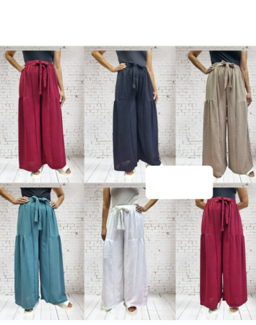 Palazo Lino Colores Surtidos x 4 Unds.