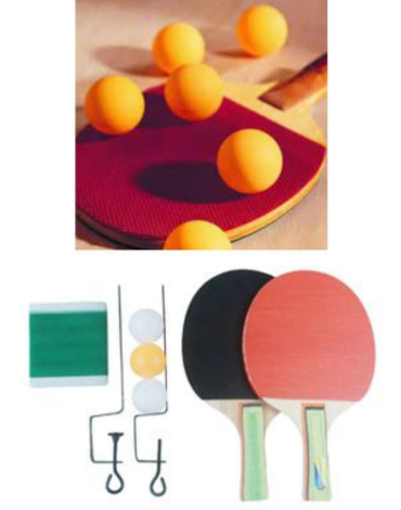 4 Set de Paleta Ping Pong con Malla.(1 Set Trae: 4 PCS)