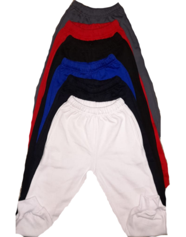 Pantalón Buzo Escolar Franela con Puño (Elegir Talla y Color) x 4 Unds. Talla : 4 al 16