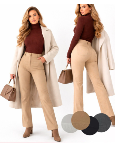 Pantalón Elasticado de Mujer Colores Surtidos x 12 Unds. Talla: S - M - L