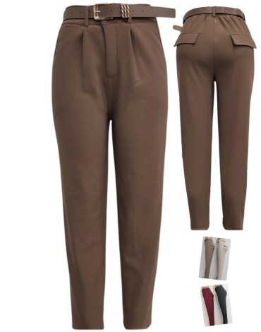 Pantalón con Chiporro para Mujer x 12 Unds.Talla: S/M - L/XL
