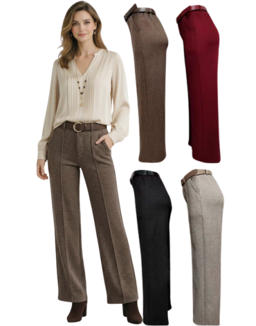 Pantalón de Mujer con Polar Colores Surtidos x 12 Unds. Talla: S / M - M / L