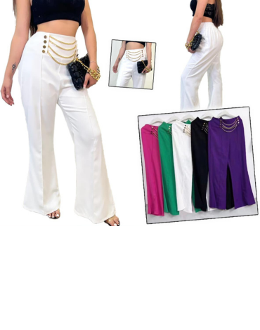 Pantalón de Vestir Dama Liso x 15 Unds. Talla: S / M -  M / L - L / XL