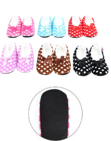 Pantuflas de Mujer Colores Surtidos x 12 Pares. Tallas: 36 al 41