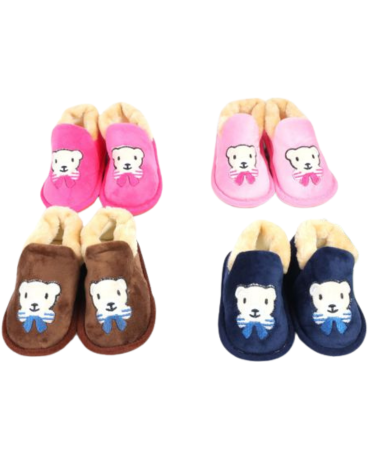 Pantuflas Infantiles Colores Surtidos x 48 Pares.Talla: 24 a  la 29