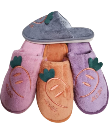 Pantuflas de Mujer Colores Surtidos  x 12  Pares Tallas: 36 al 41