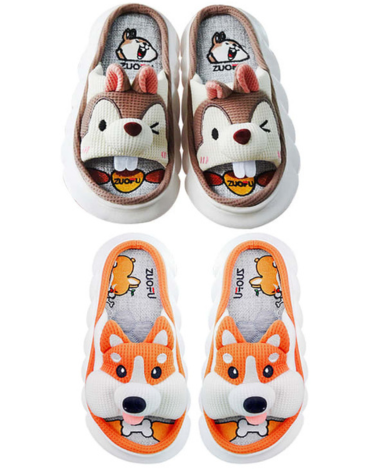 Pantuflas de Adulto Animales  x 36 Pares Tallas: 36 al 41