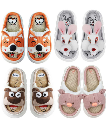 Pantuflas de Adulto Animales  x 36 Pares Tallas: 36 al 41