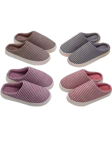 Pantuflas de Dama Colores Surtidos x 12 Pares.Talla: 36 al 45