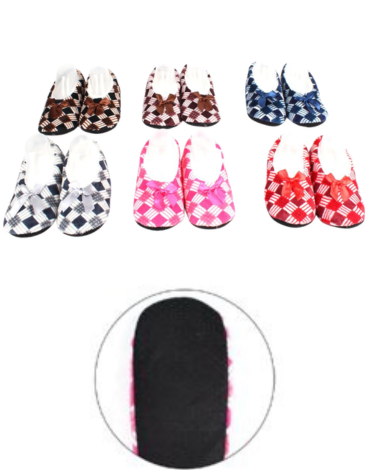 Pantuflas de Mujer Colores Surtidos x 12 Pares. Tallas: 36 al 41