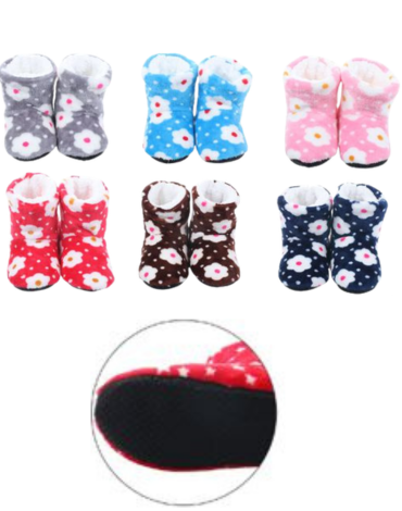 Pantuflas de Niña Colores Surtidos x 12 Pares. Talla: 30 al 35
