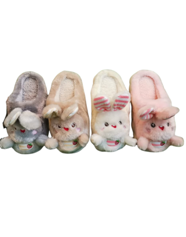 Pantuflas de Niñas Colores Surtidos x 24 Pares.Talla: 30 al 35