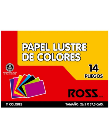 4 Carpeta de Papel Lustre de Colores 14 Pliego +11 Pliegos.