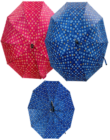 Paraguas con Diseño 10 Varillas Colores Surtidos x 12 Unds. Medida: 56 cm aprox.