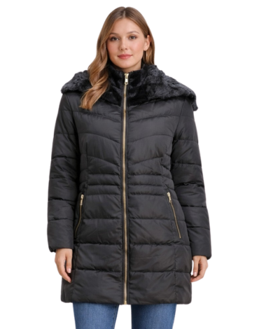 Parkas de Mujer con Chiporro Colores Surtidos  x 12 Unds.Talla: Surtidas