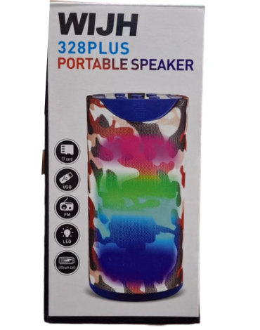 Parlante Portátil con USB Colores Surtidos x 4 Unds.