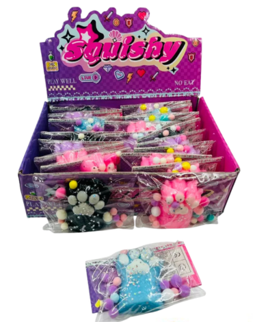 Squishy Patita de Gato Colores Surtidos x 12 Unds.