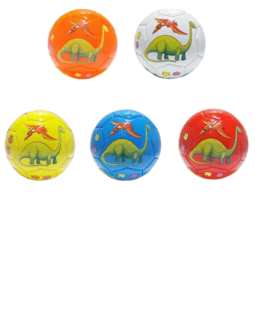 Pelota Dino Colores Surtidos x 10 Unds.Medida: 13 cm aprox