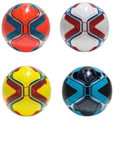Pelota de Futbol Colores Surtidos x 4 Unds.