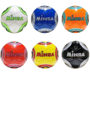 Pelota de Futbol Colores Surtidos x 4 Unds.