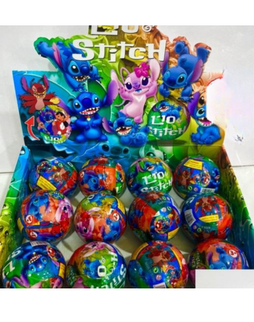 Pelotas Sorpresa Stitch Modelos Surtidos x 12 Unds.