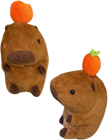 Peluche Capybara x 4 Unds. Medida: 22 cm aprox.