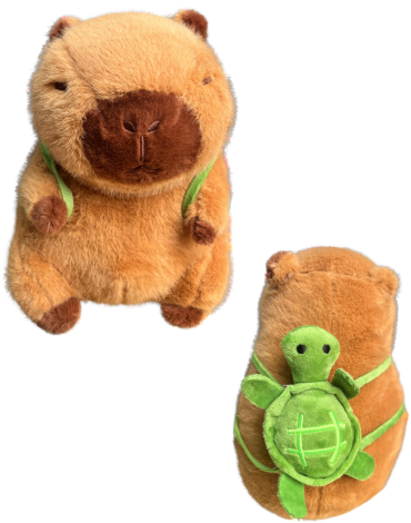 Peluche Capybara x 4 Unds. Medida: 20 cm aprox.
