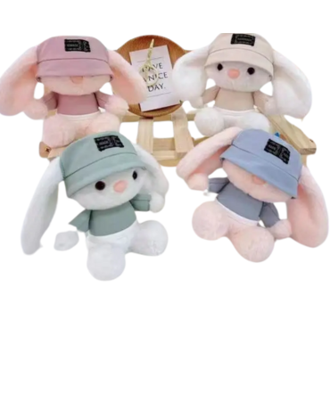 Llavero Peluche Conejo Colores Surtidos  x 12 Unds. Medida: 11 cm aprox.