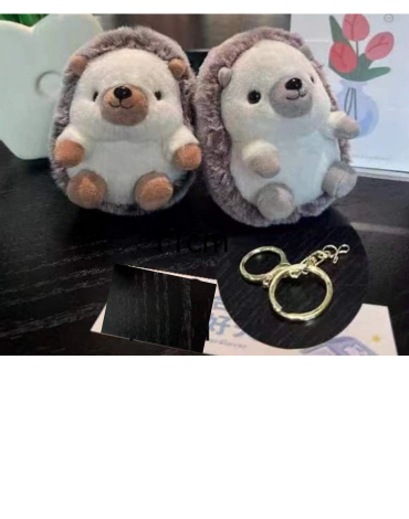Llaveros Peluche Erizo x 12 Unds.Medida: 11 cm aprox.
