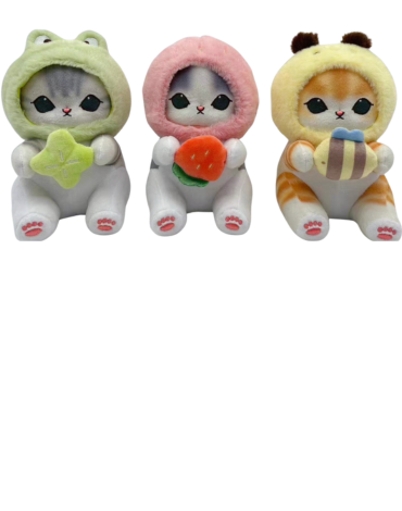 Peluche Gato ( Mofusand)  x 4 Unds. Medida: 20 cm aprox.