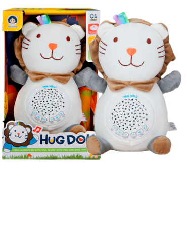 Peluche León Blanco Luz y Sonido x 3 Unds.Medida: 34 x 10 x 20 cm aprox.