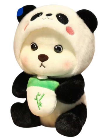 Peluche Panda x 4 Unds. Medida: 28 cm aprox.