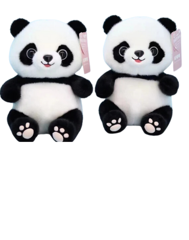 Peluche Panda x 4 Unds. Medida: 25 cm aprox.